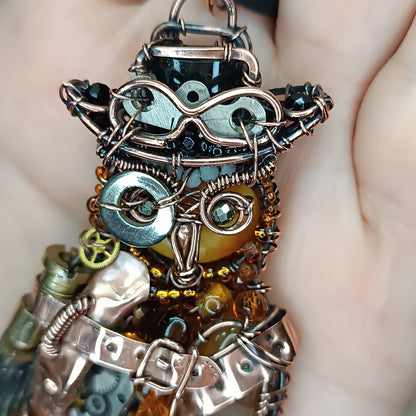 Steampunk Owl necklace