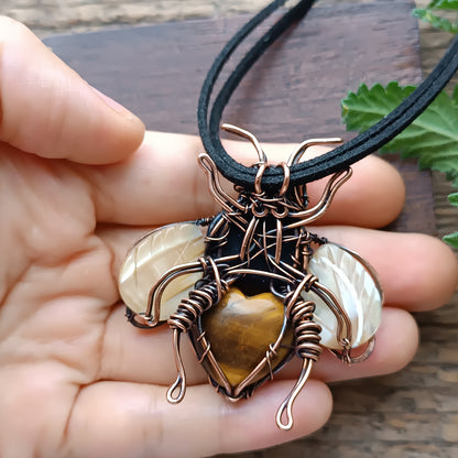 Bumble bee necklace