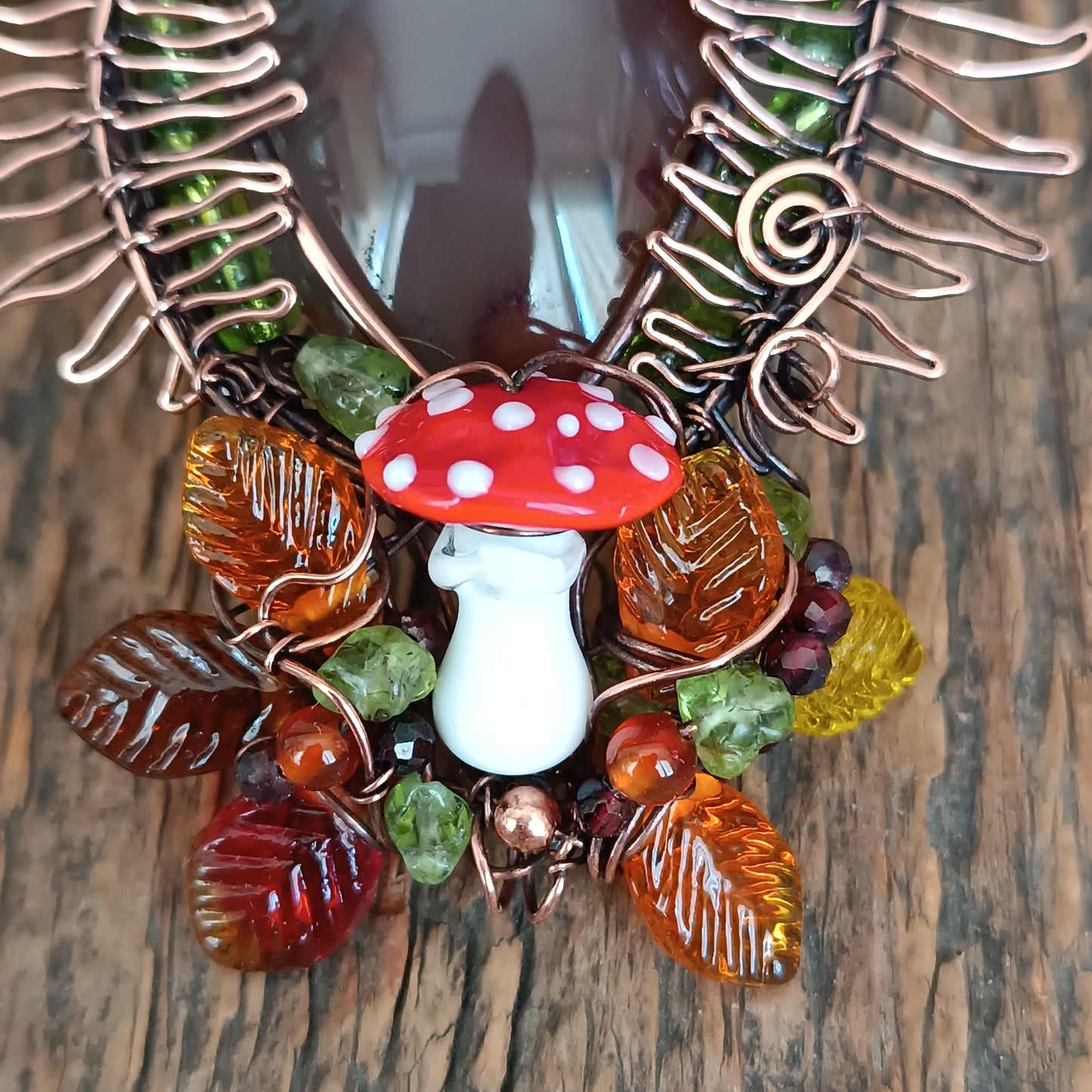 Forest leaves necklace