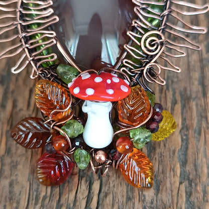 Forest leaves necklace