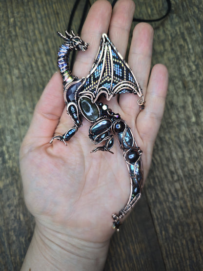 Midnight whisper. Dragon necklace