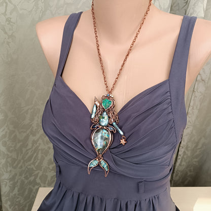 Blue Ocean Empress necklace