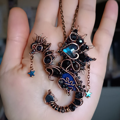 Midnight star. Dragon pendant