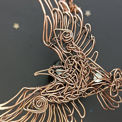 Viking raven pendant