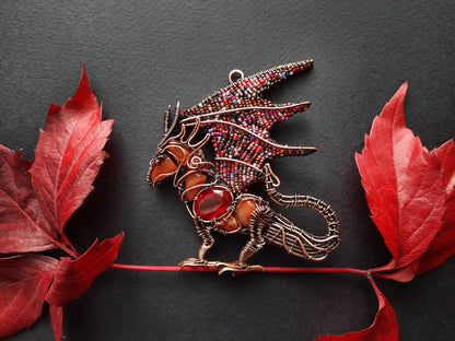 Red dragon necklace