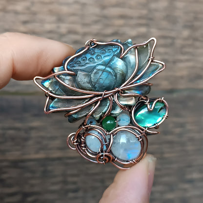 Lotus flower necklace