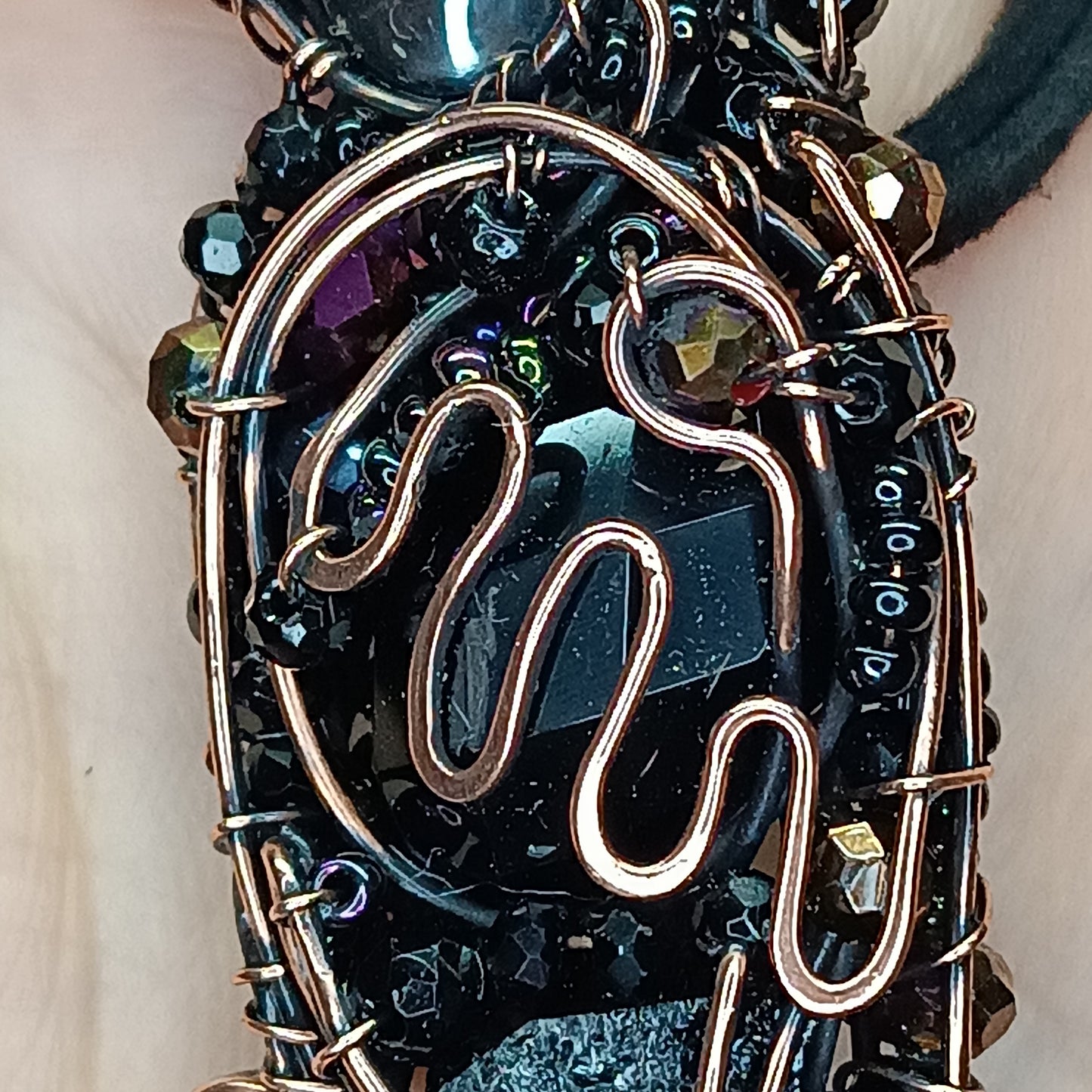 For Brandi. Raven necklace