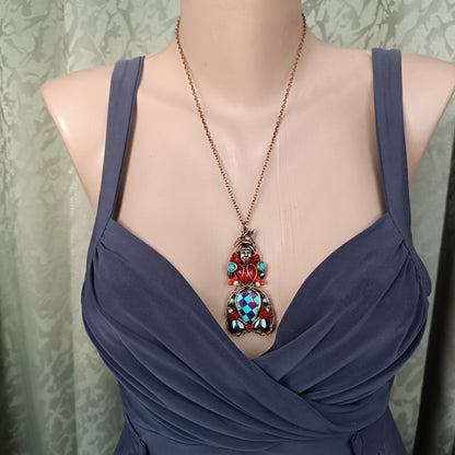 Queen of hearts necklace❤️👑
