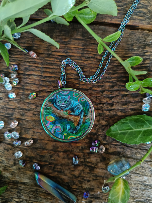 Custom painted necklace for Diane
