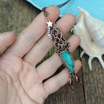 Turquoise mermaid pendant 🩵🧜
