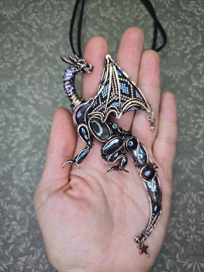 Midnight whisper. Dragon necklace