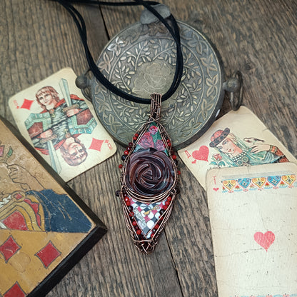 Queen of hearts necklace.