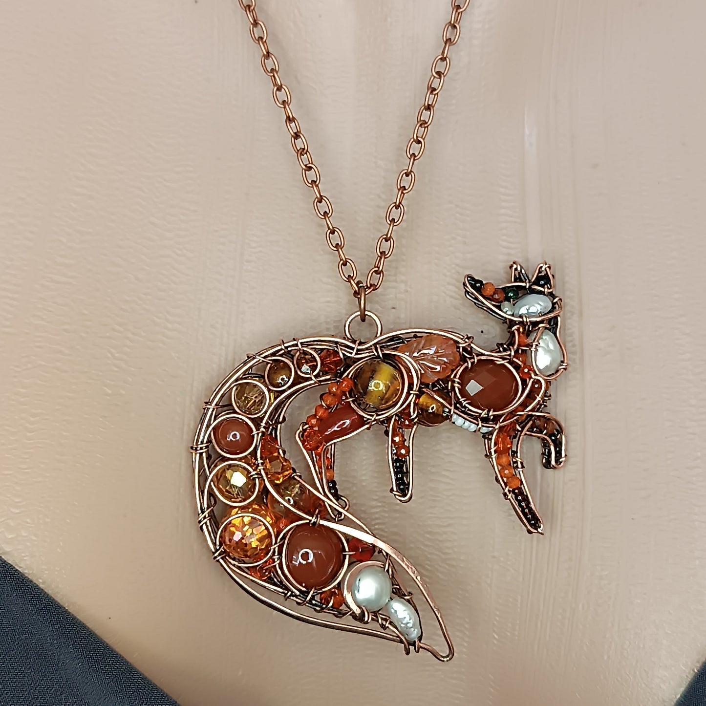 For Malcolm. Fox pendant