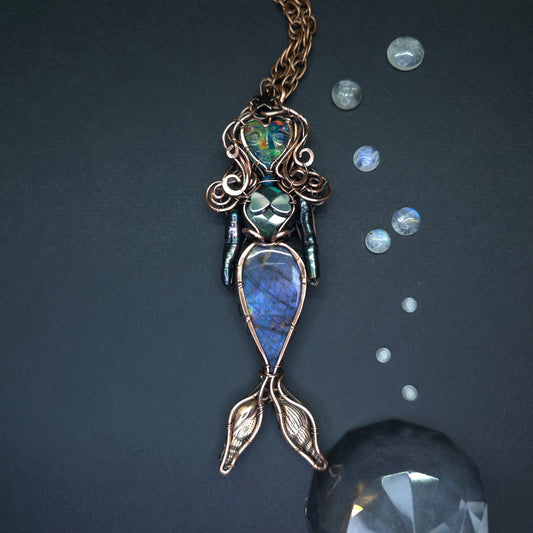 Aurora mermaid necklace