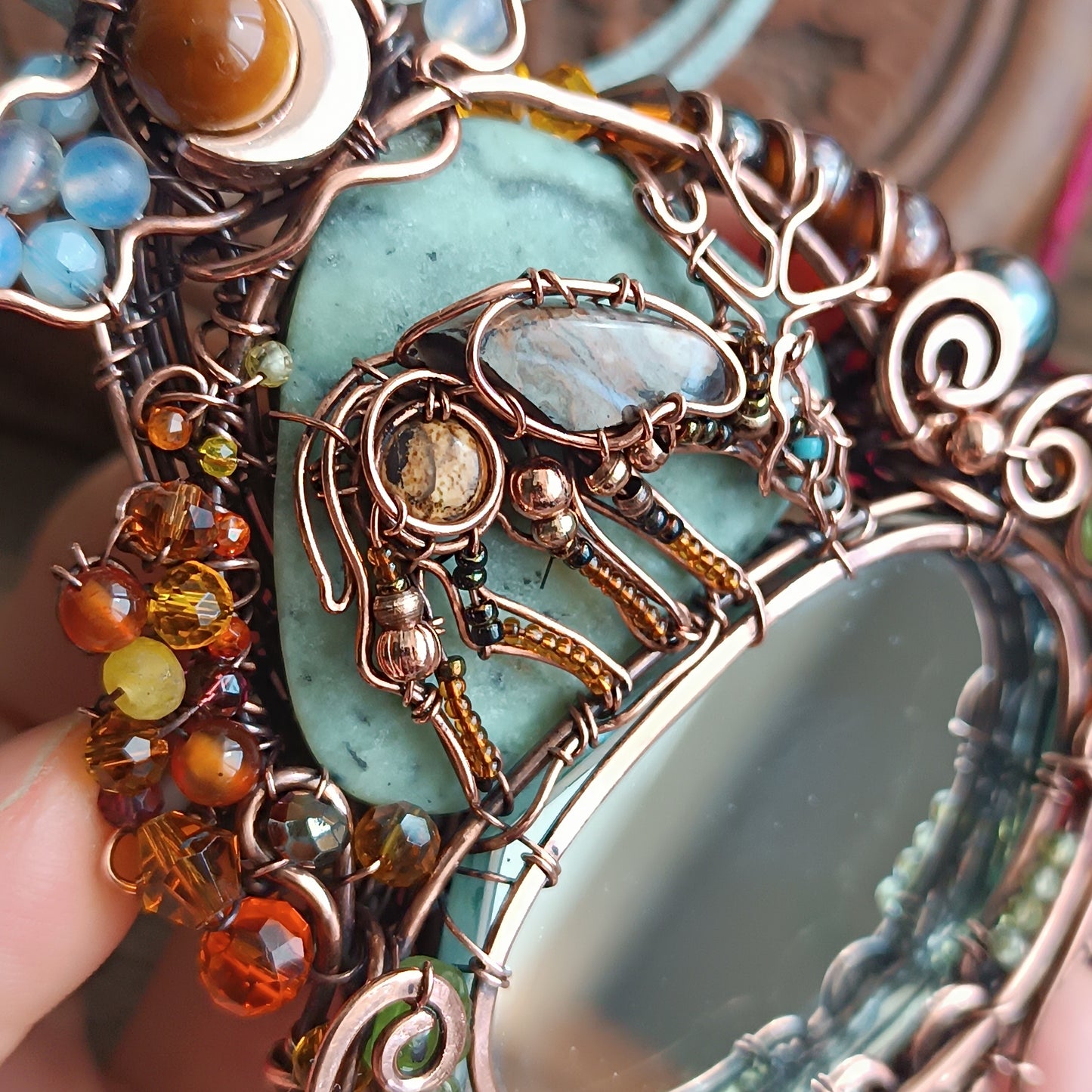 Wire wrapped necklace