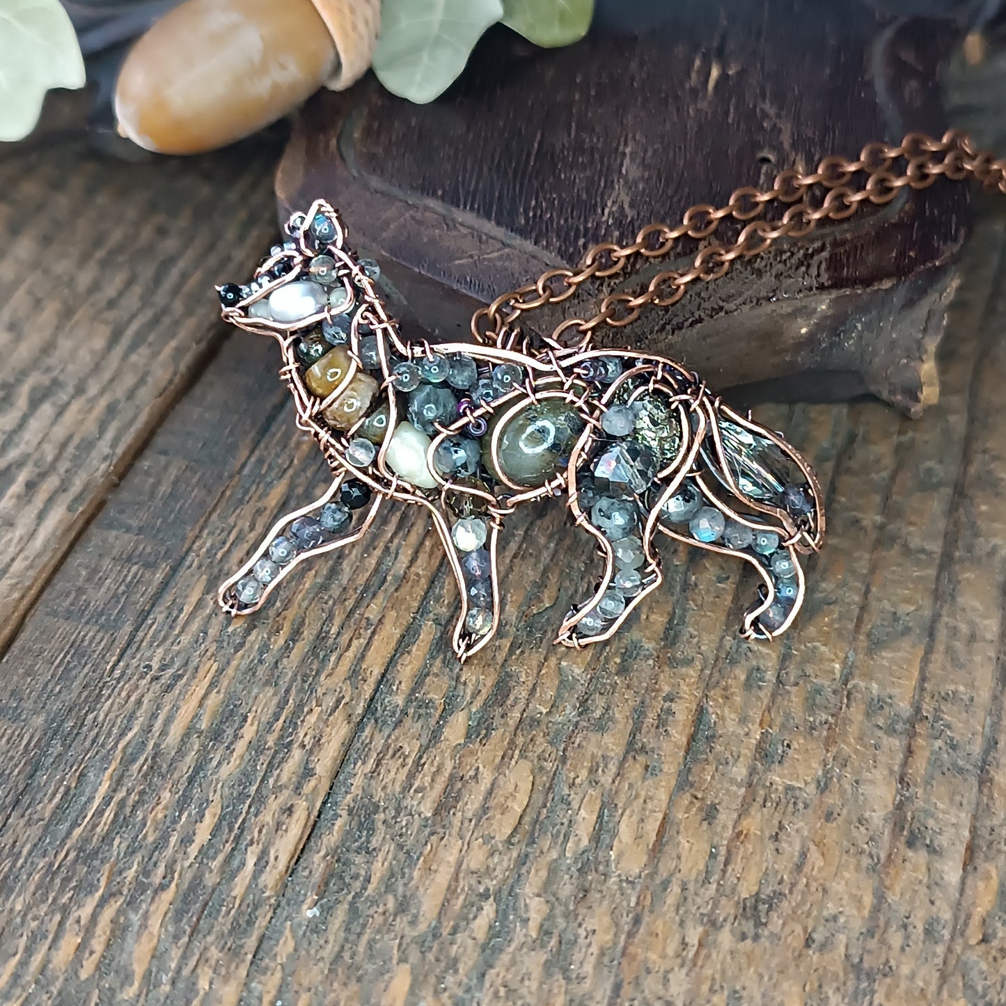Wolf pendant.