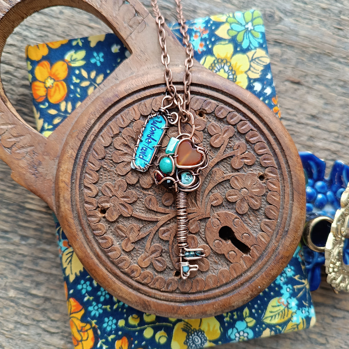 Key to Wonderland pendant