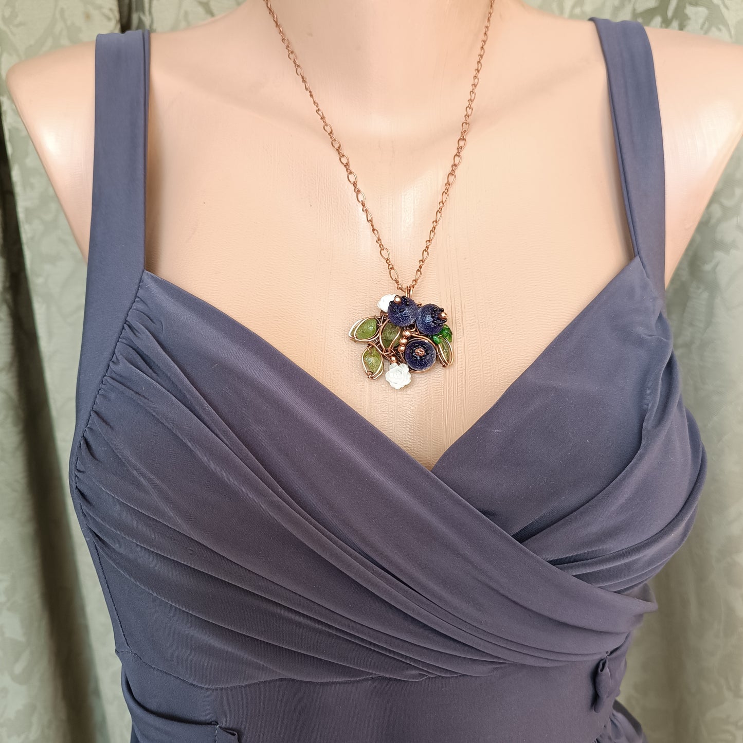 Blueberry necklace