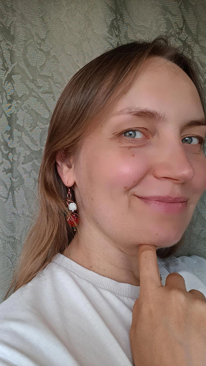 Strawberry SET (earrings+necklace)