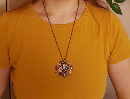 Lotus flower necklace