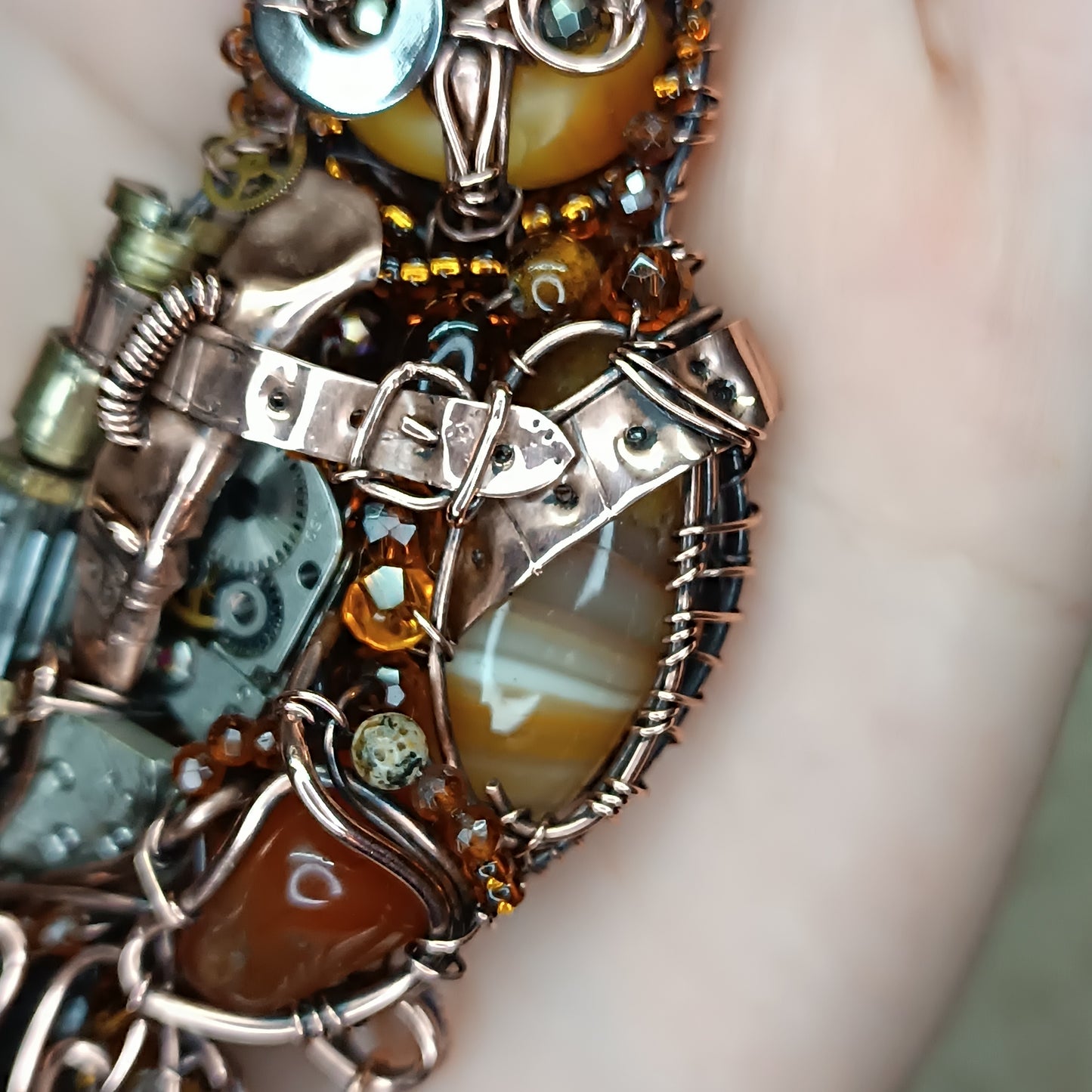 Steampunk Owl necklace