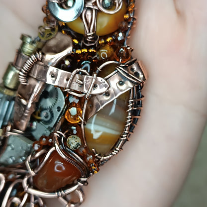 Steampunk Owl necklace