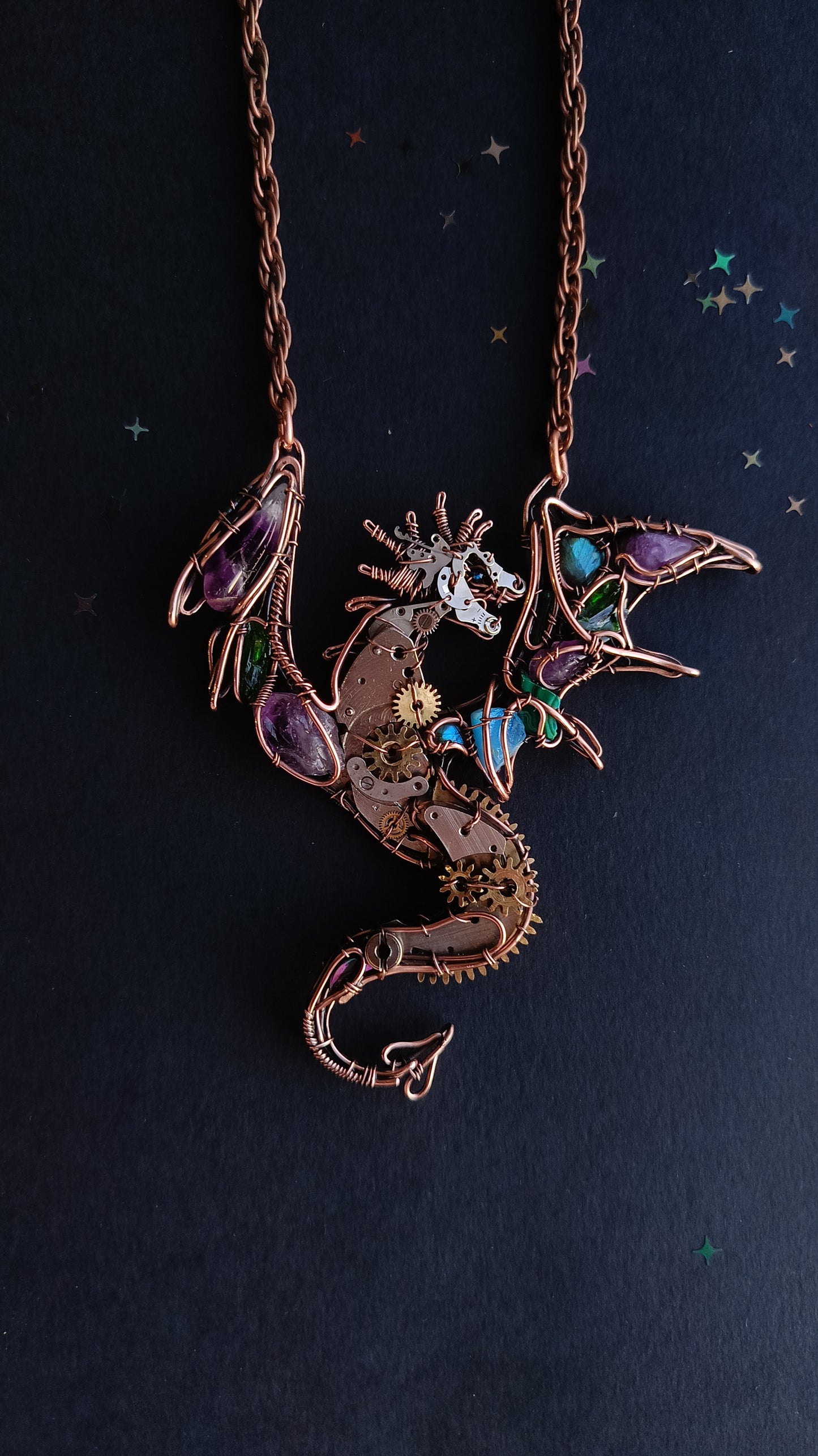 Dancing with the stars. Dragon necklace.