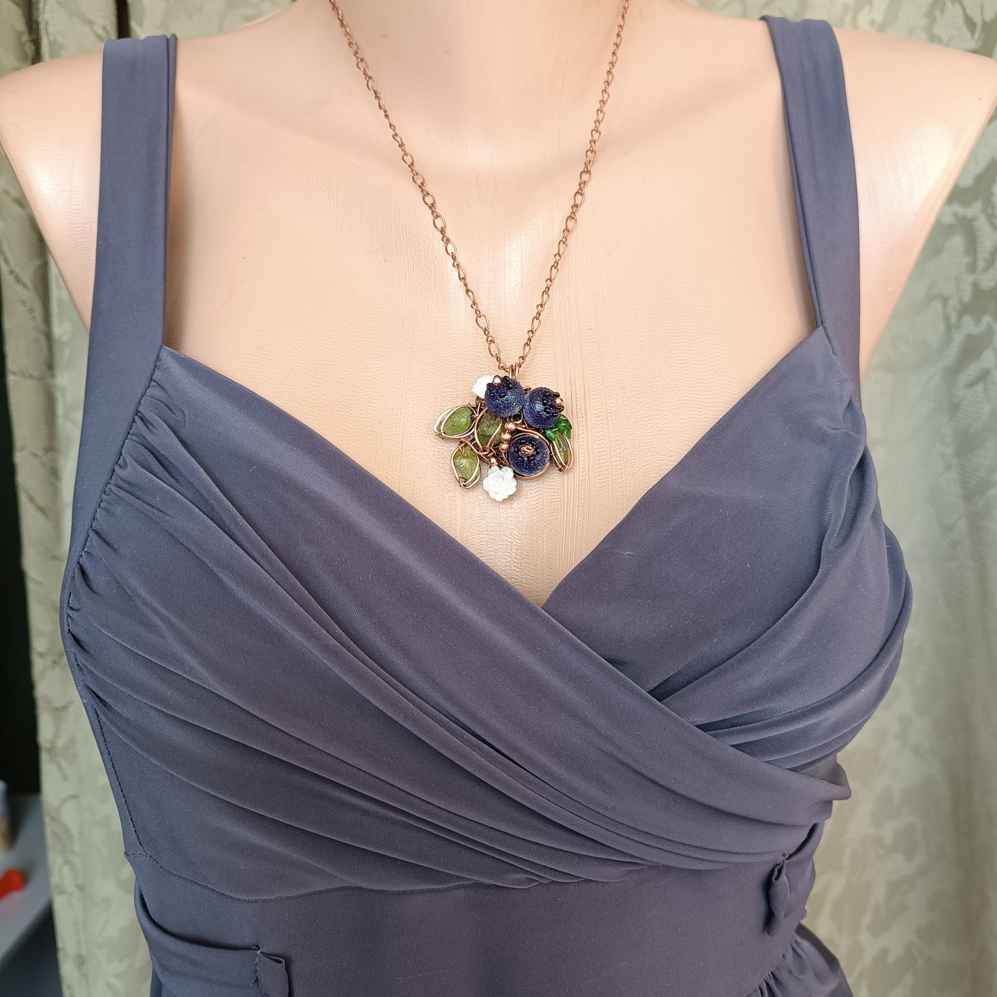 Blueberry necklace