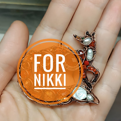 Reserved for Nikki. Fox pendant.
