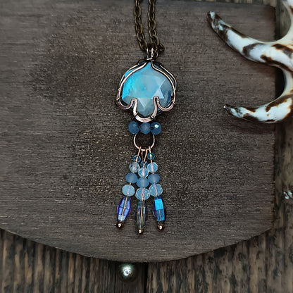 Moonstone jellyfish pendant 🪼