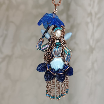 Rain fairy pendant