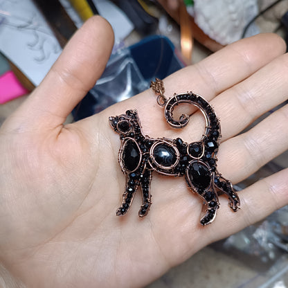 For Dee. Black cat pendant