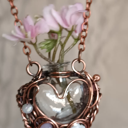 Whispering Dawn. Vial necklace