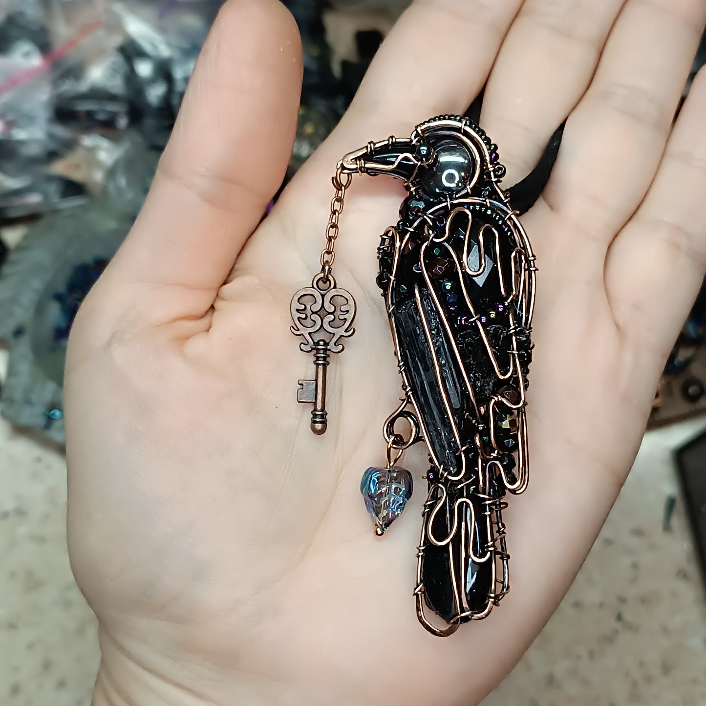 Raven neckace. Nevermore