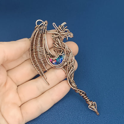 Dragon and Moon necklace