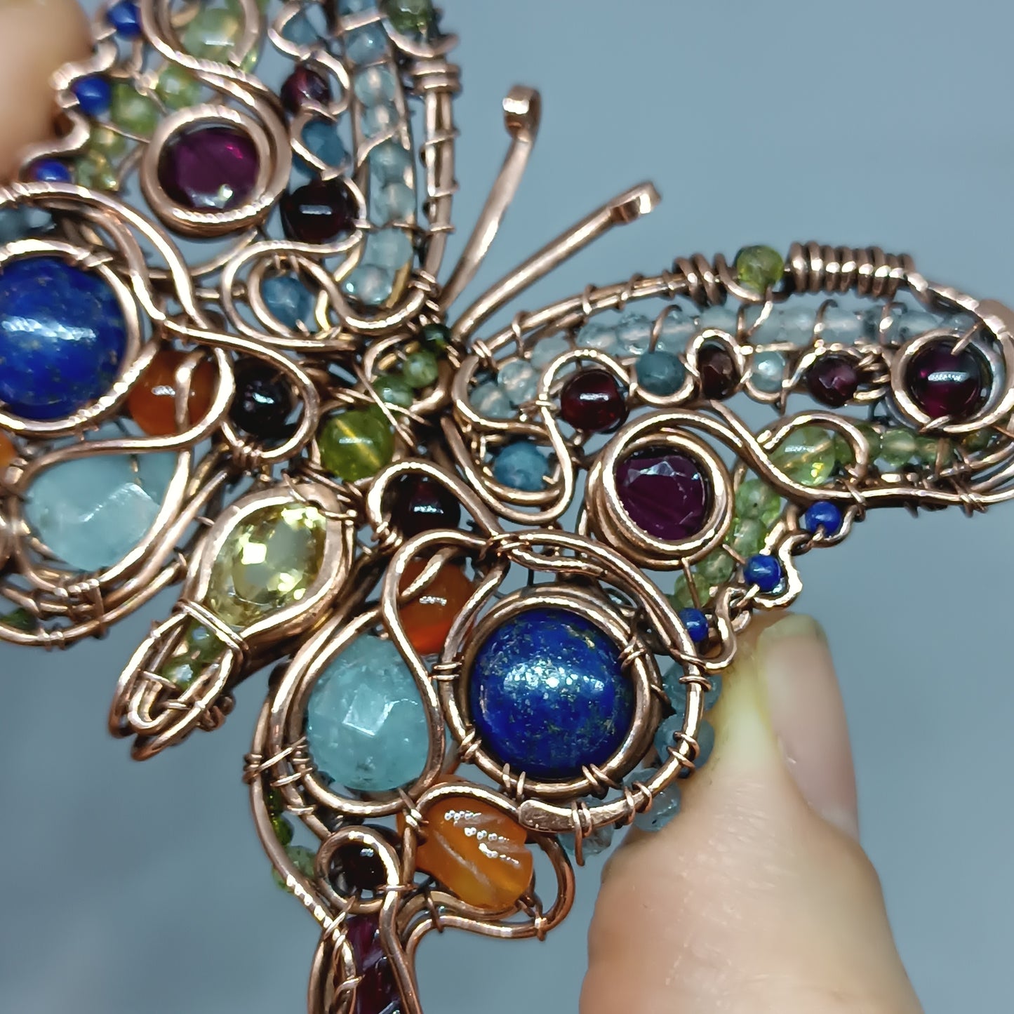 For Melissa. Butterfly necklace
