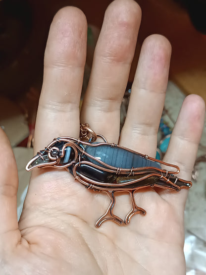 Crow necklace