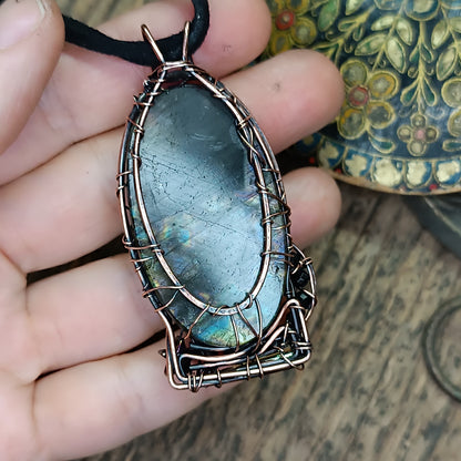 Cat in the window. Necklace