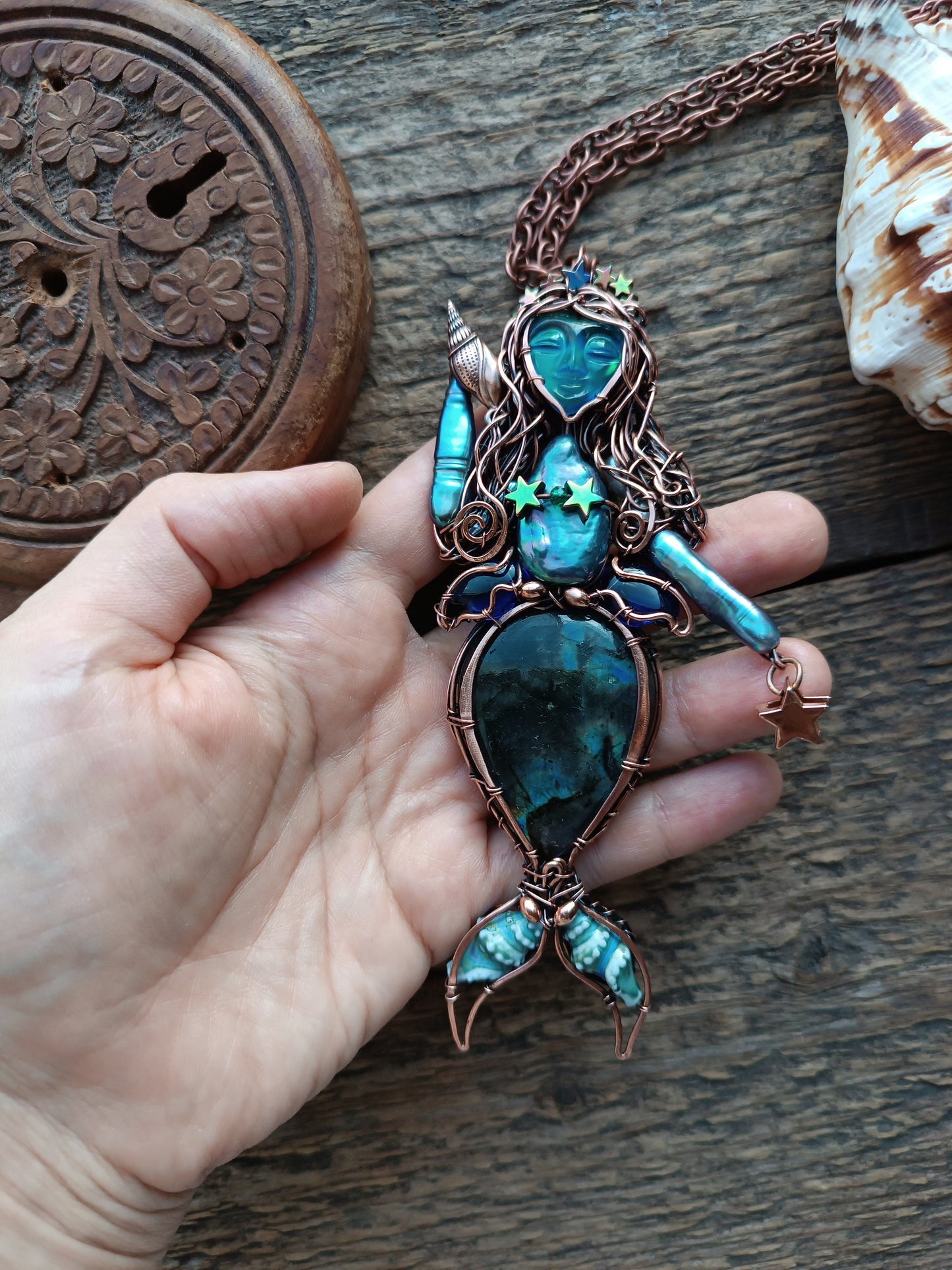 Blue Ocean Empress necklace