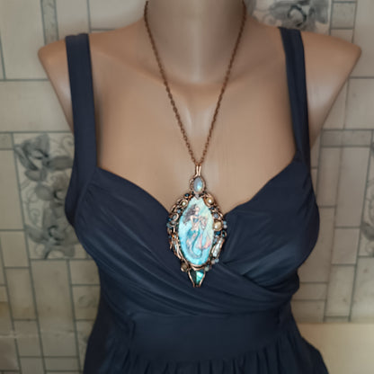 Mermaid and Seahorse necklace.