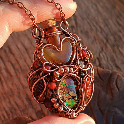 Candied fruit vial pendant