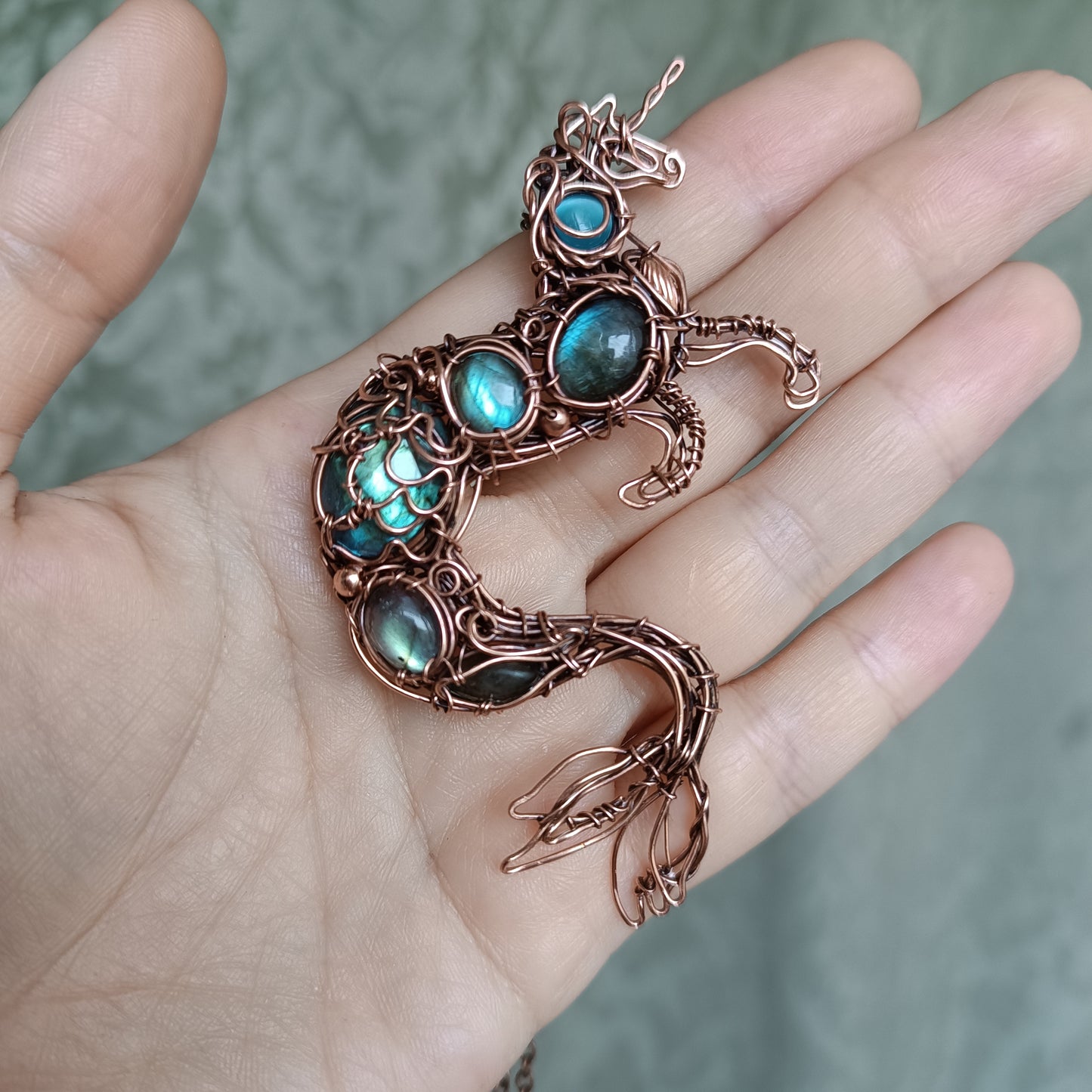 Water horse. Kelpie pendant.