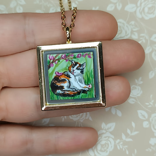 For Zoey. Custom painted pendant