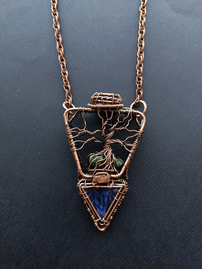 Amphora tree of life necklace