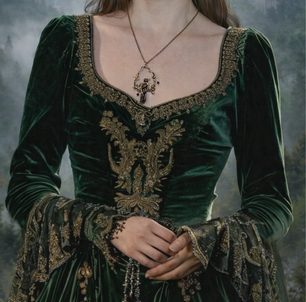 Stars catcher. Raven necklace