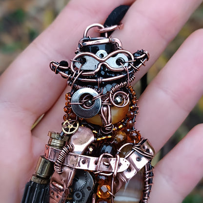 Steampunk Owl necklace