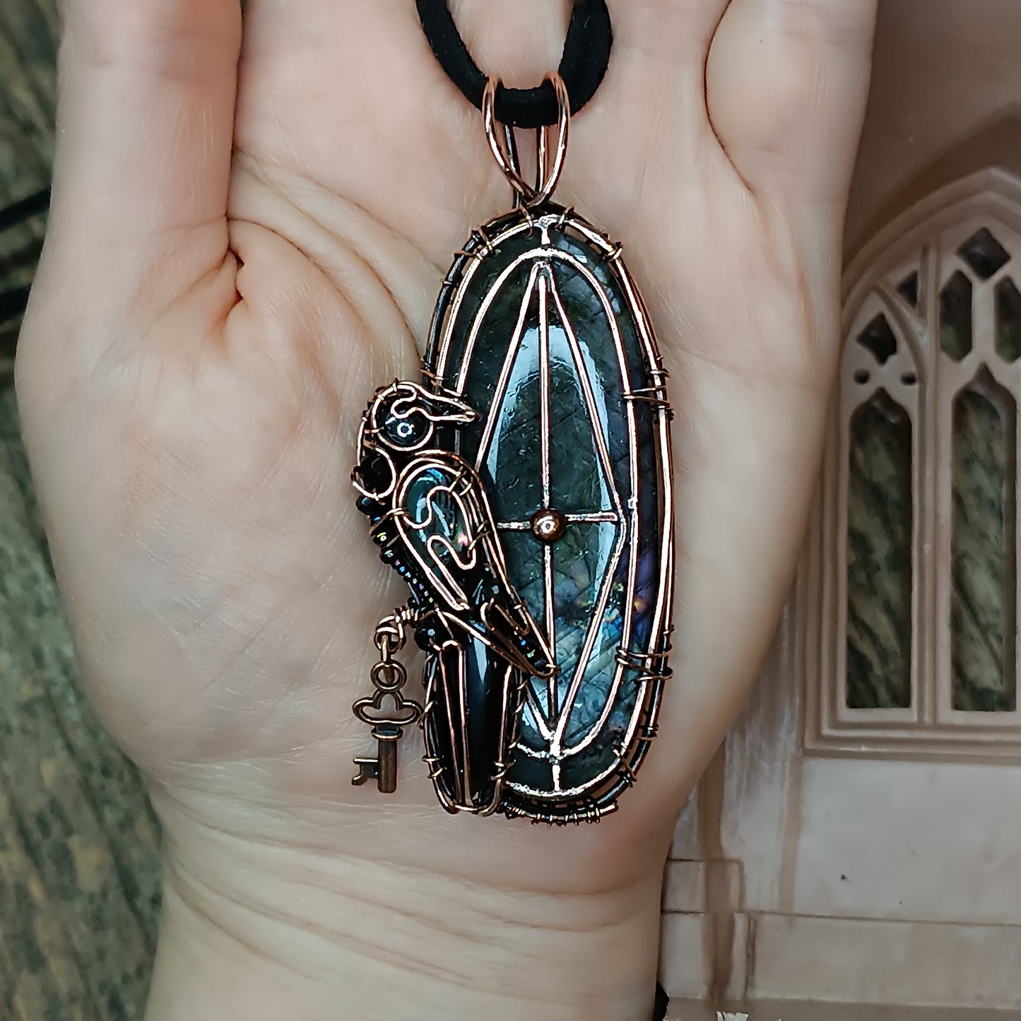 Mysterious window Secret keeper necklace