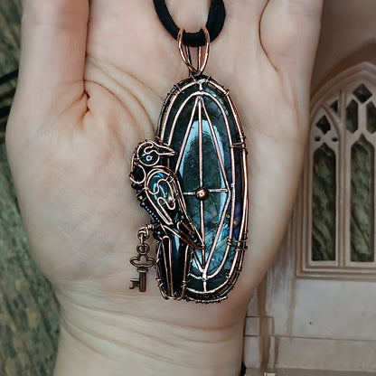 Mysterious window Secret keeper necklace