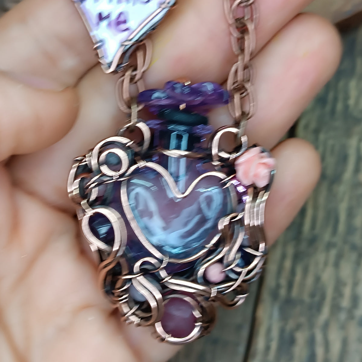 Magic "Drink me" bottle necklace💜