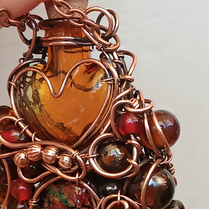 Candied fruit vial pendant